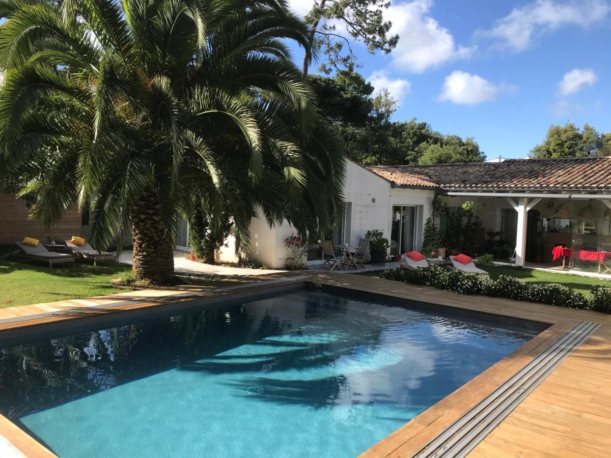 La Maison De La Dune - Chambres Climatisees - Jacuzzi 1Ere Seance Offerte - Piscine Chauffee Avec Abri Amovible - Plage Situee A 200M, Acces Direct Par Le Bois La Couarde-sur-Mer Luaran gambar