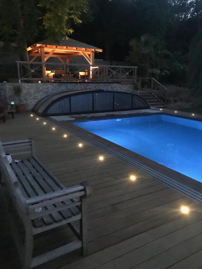 La Maison De La Dune - Chambres Climatisees - Jacuzzi 1Ere Seance Offerte - Piscine Chauffee Avec Abri Amovible - Plage Situee A 200M, Acces Direct Par Le Bois La Couarde-sur-Mer Luaran gambar