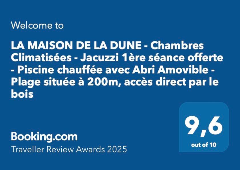 La Maison De La Dune - Chambres Climatisees - Jacuzzi 1Ere Seance Offerte - Piscine Chauffee Avec Abri Amovible - Plage Situee A 200M, Acces Direct Par Le Bois La Couarde-sur-Mer Luaran gambar